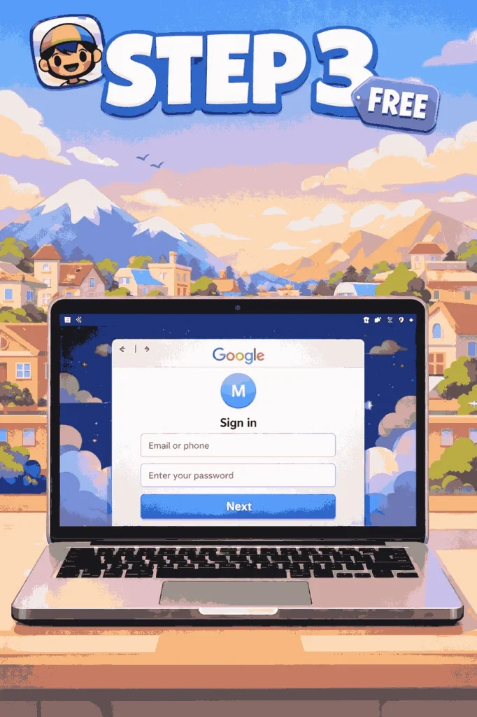 Sign in with your Google account